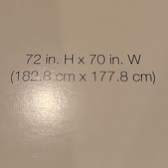The Big one Peva Shower Curtain and hooks set - Picture 3 of 5